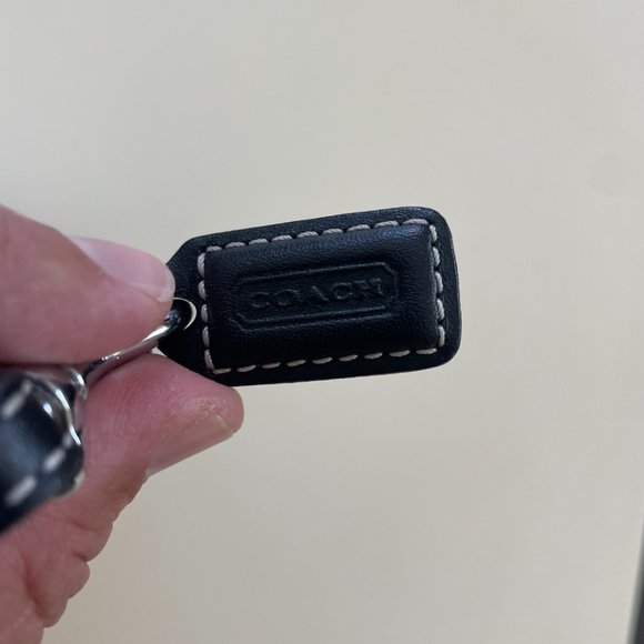 Coach Hampton Vintage Peach Leather Canvas Mini Bag - Picture 5 of 8